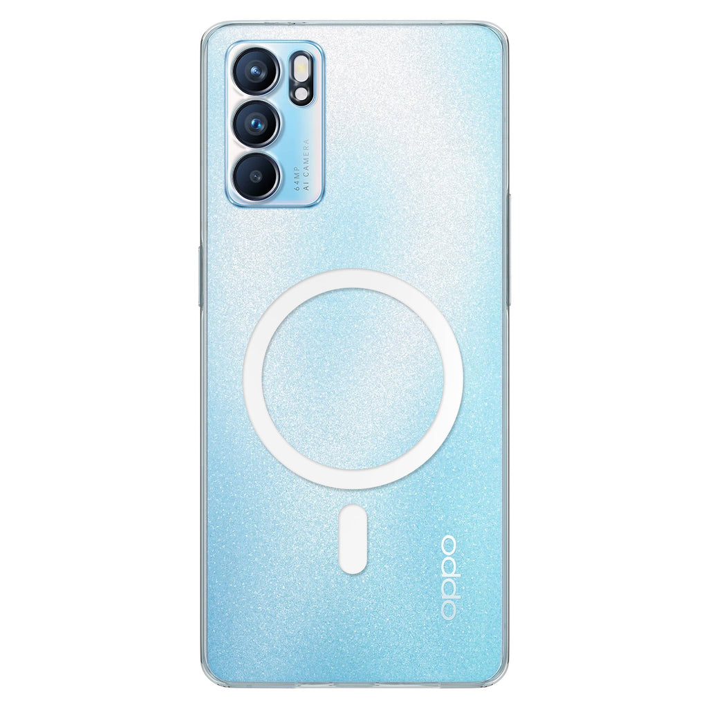 Anti-Yellow Magsafe Clear Case Oppo Reno Series