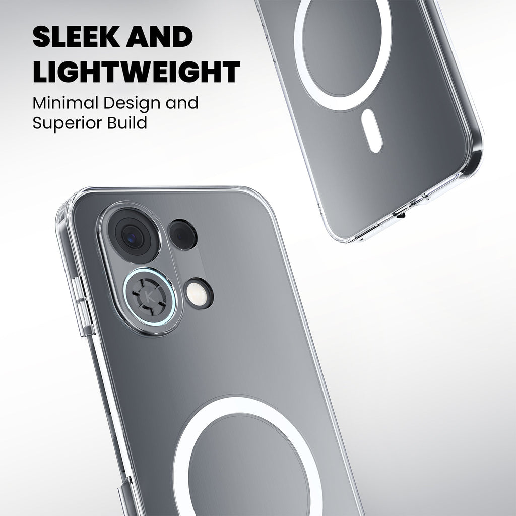 Anti-Yellow Magsafe Clear Case Oppo Reno Series