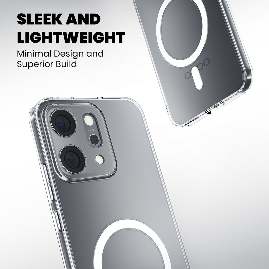 Anti-Yellow Magsafe Clear Case Oppo Reno Series