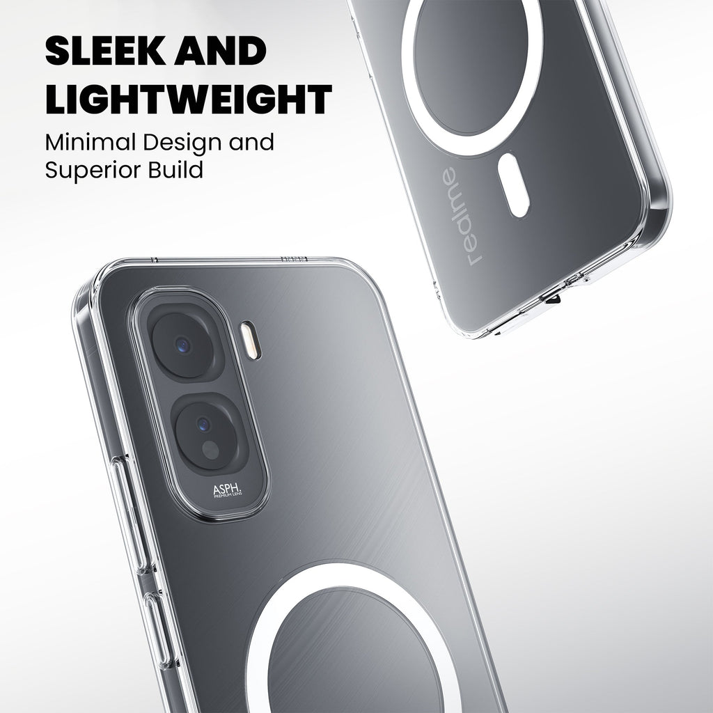 Anti-Yellow Magsafe Clear Case - Vivo T5 Pro 5G