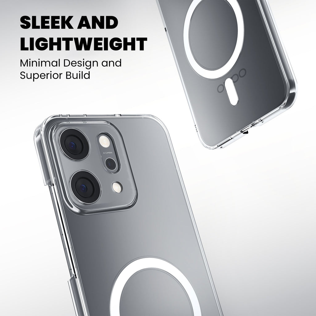Anti-Yellow Magsafe Clear Case Oppo Reno Series