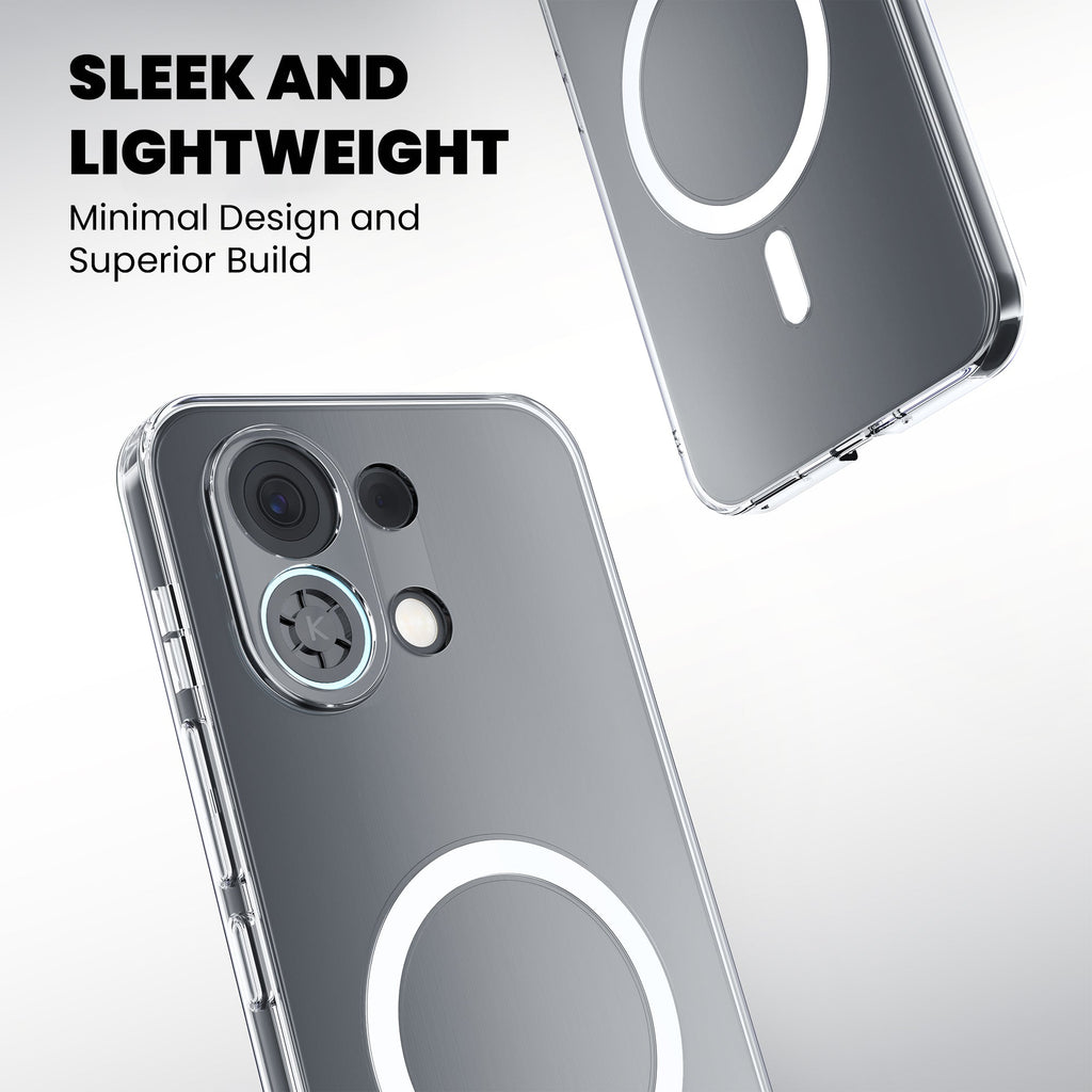 Anti-Yellow Magsafe Clear Case Oppo Reno Series