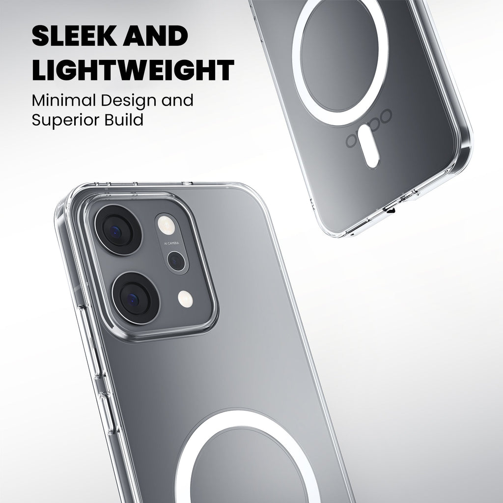 Anti-Yellow Magsafe Clear Case Oppo F Series