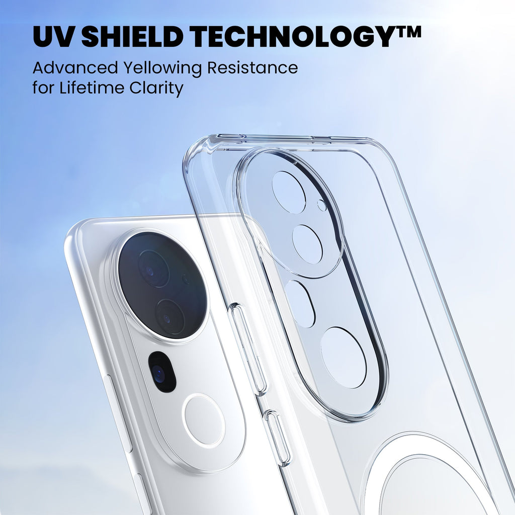 Anti-Yellow Magsafe Clear Case - Vivo T4 Ultra