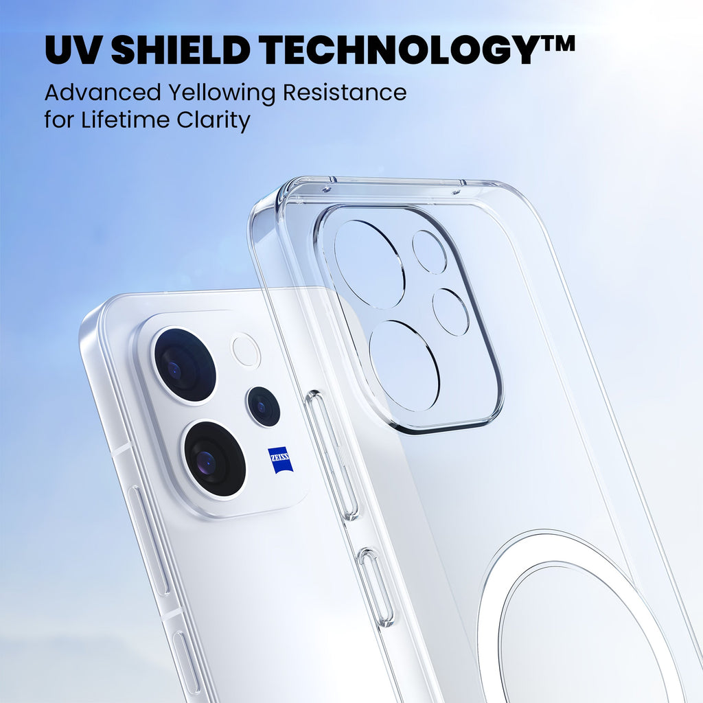 Anti-Yellow Magsafe Clear Case - Vivo V70 Elite