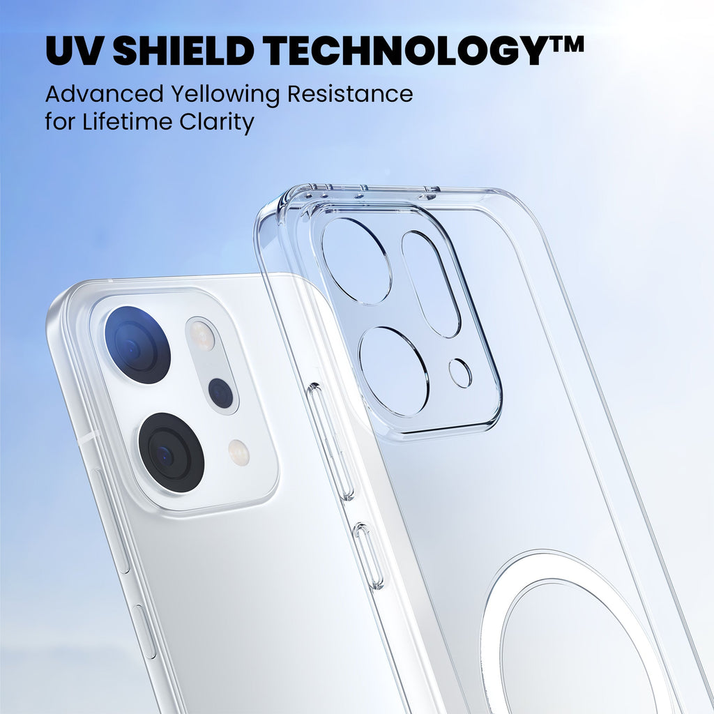 Anti-Yellow Magsafe Clear Case Oppo Reno Series