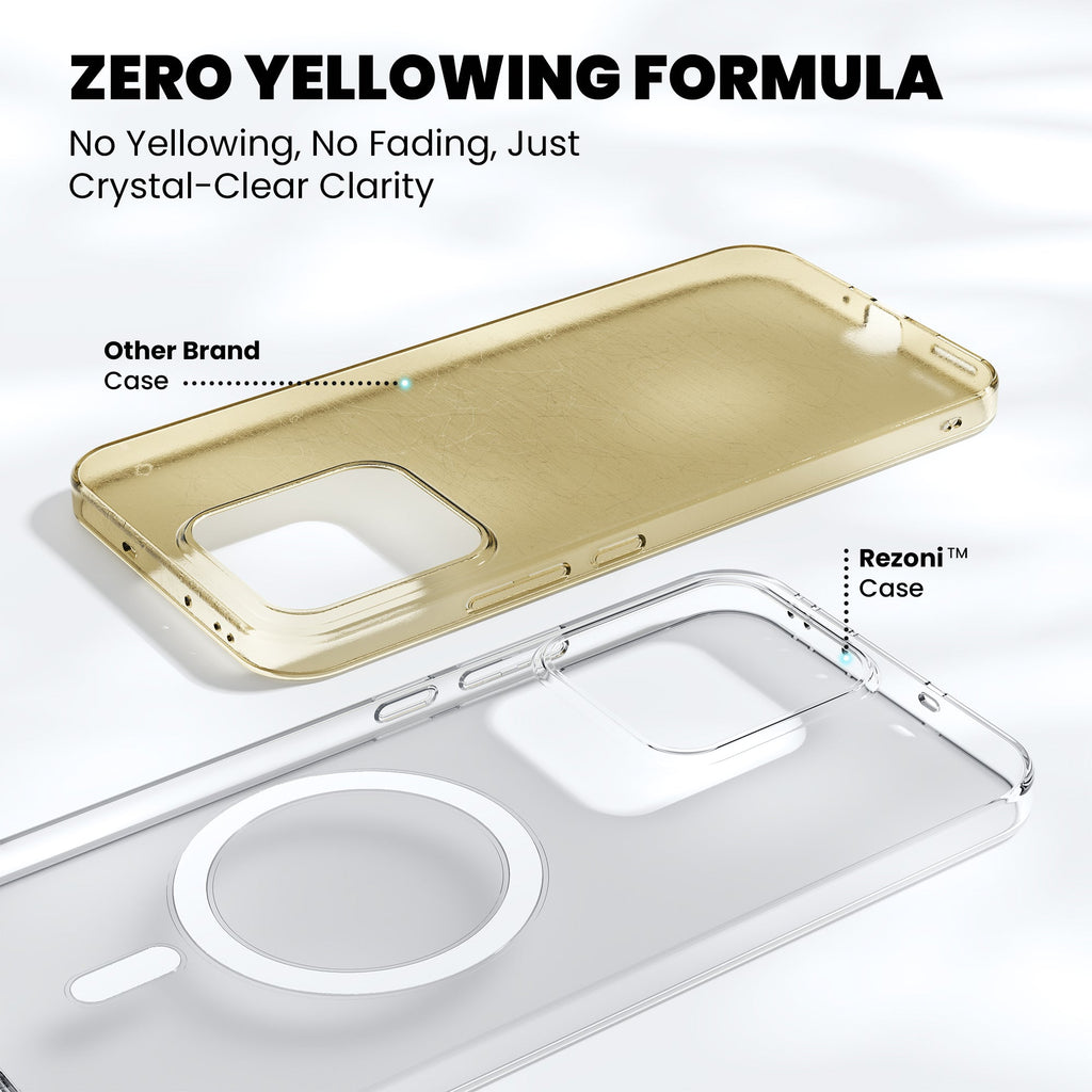 Anti-Yellow Magsafe Clear Case Oppo F Series
