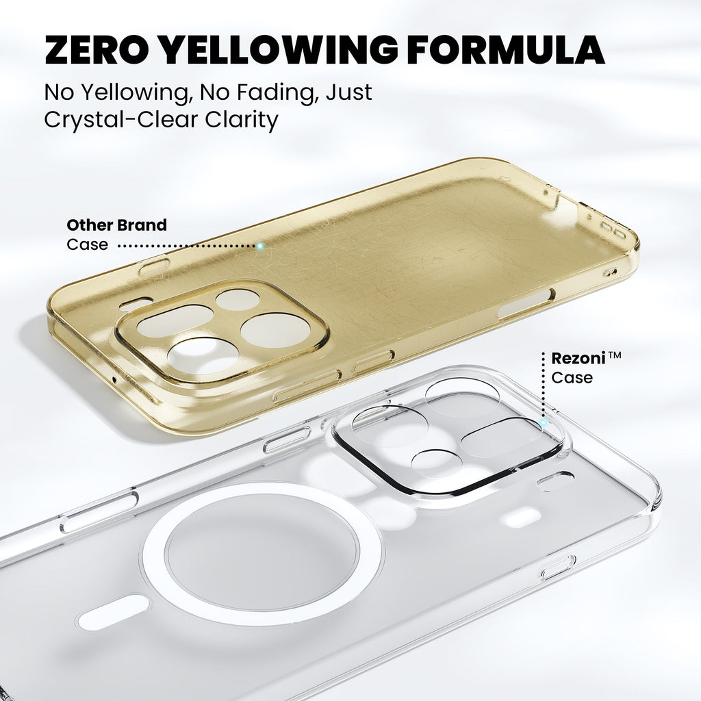 Anti-Yellow Magsafe Clear Case Oppo F Series