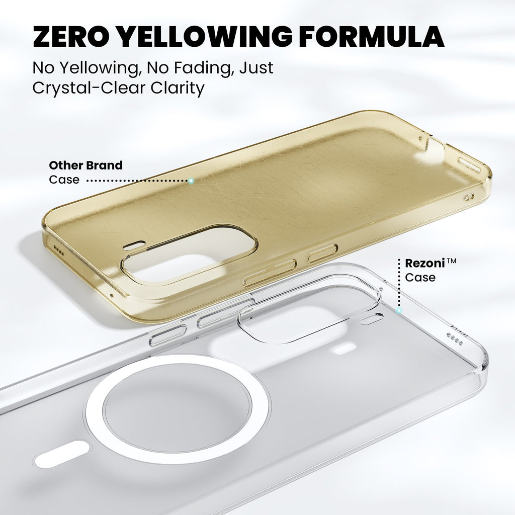 Anti-Yellow Magsafe Clear Case - Vivo T5 Pro 5G