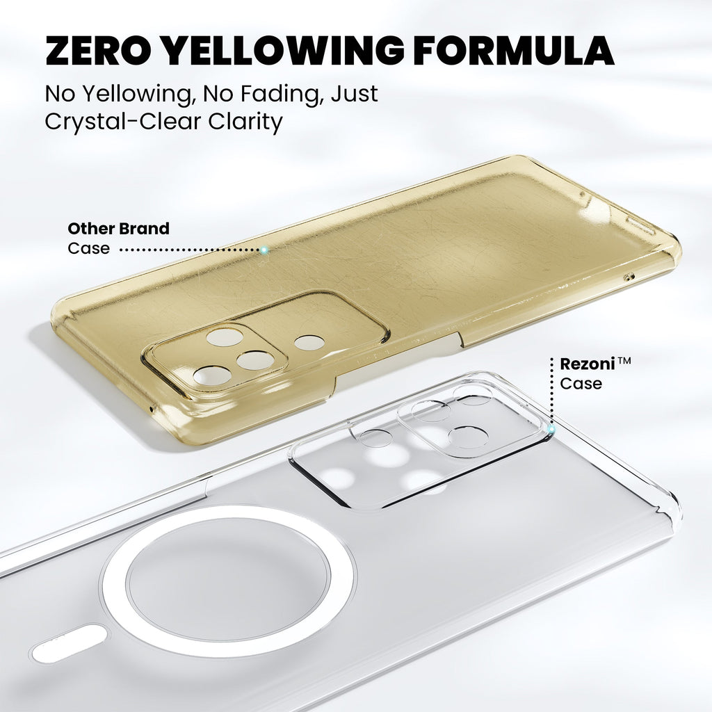 Anti-Yellow Magsafe Clear Case - Vivo V20 SE