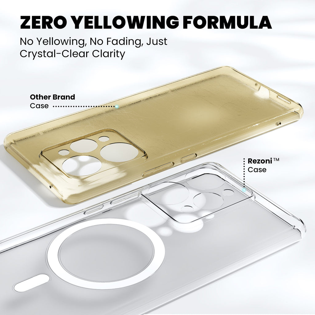 Anti-Yellow Magsafe Clear Case - Realme GT 7 Pro