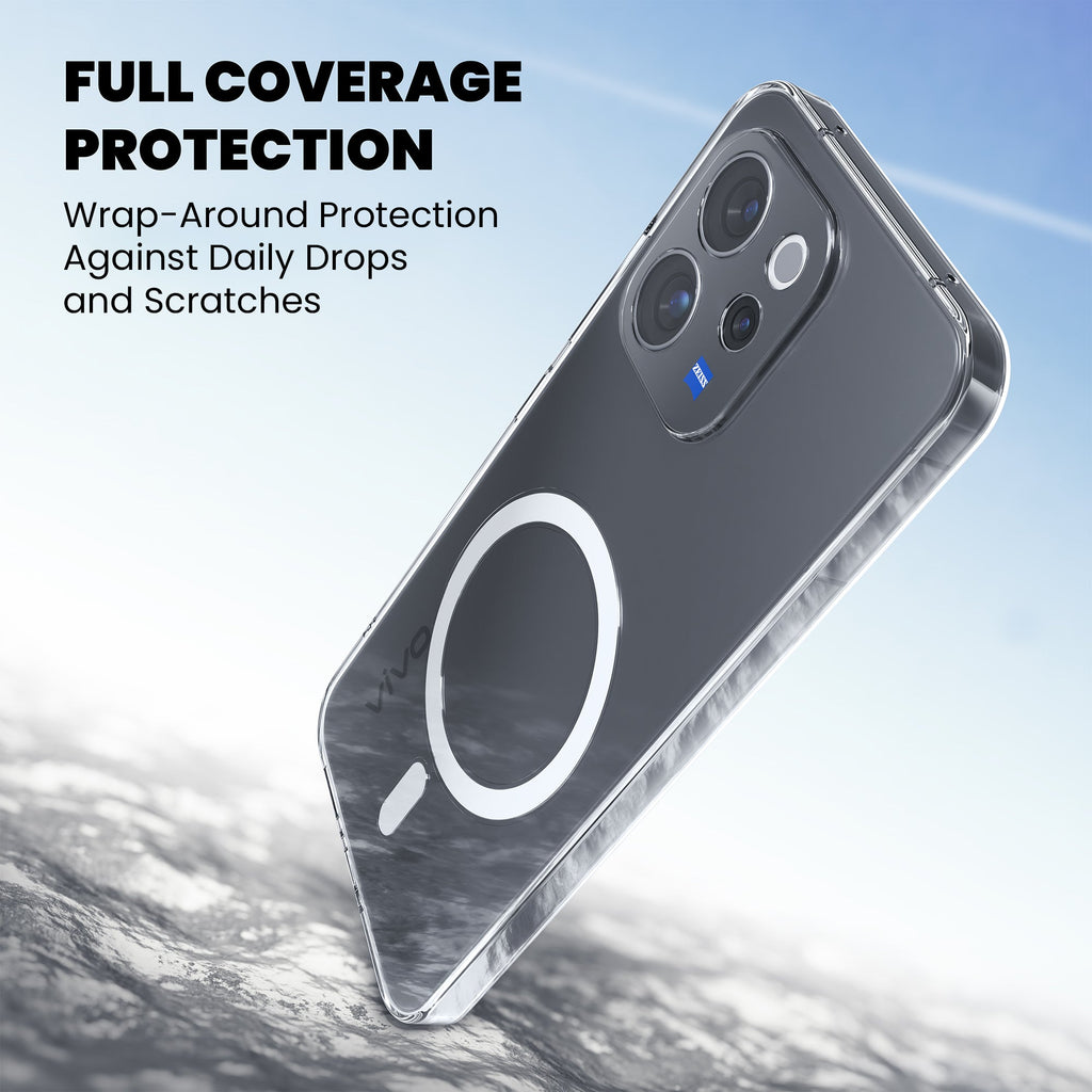 Anti-Yellow Magsafe Clear Case - Vivo V70 Elite