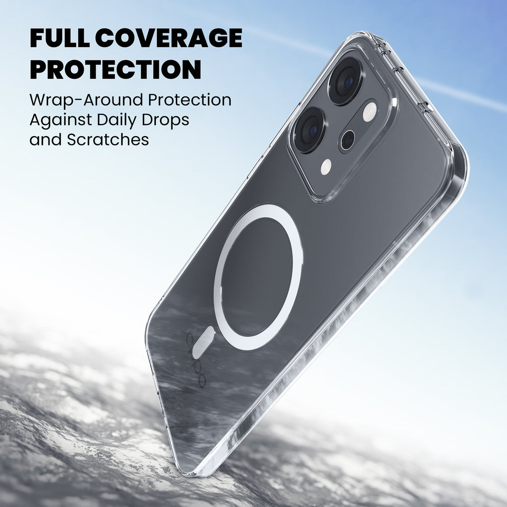 Anti-Yellow Magsafe Clear Case Oppo F Series