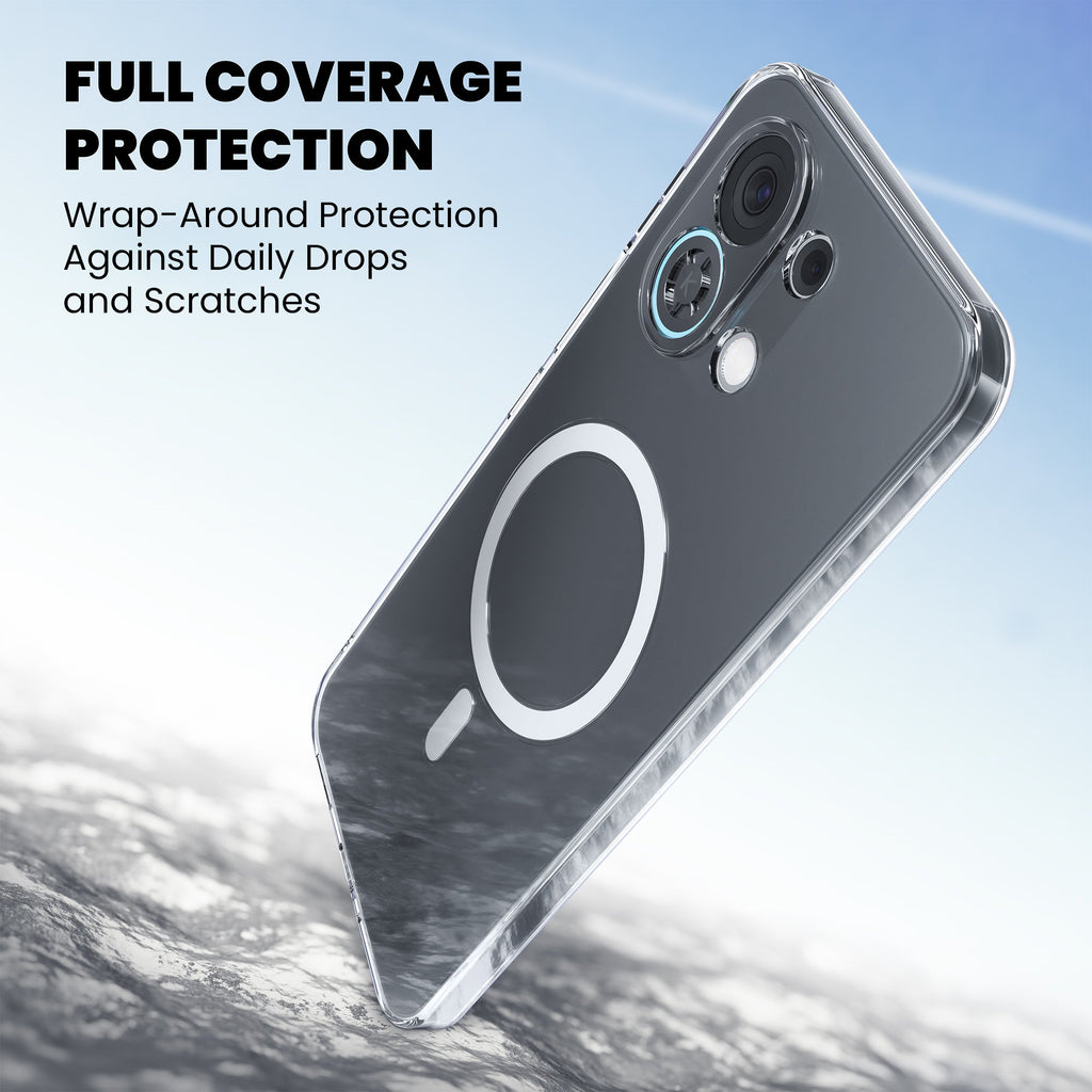 Anti-Yellow Magsafe Clear Case Oppo Reno Series