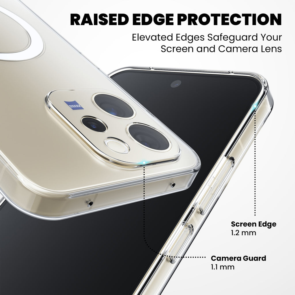 Anti-Yellow Magsafe Clear Case - Vivo V70 Elite