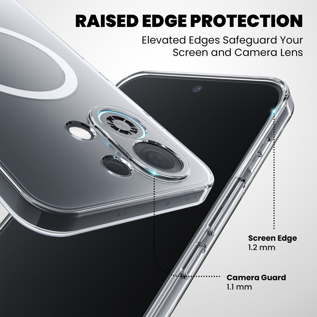 Anti-Yellow Magsafe Clear Case Oppo Reno Series