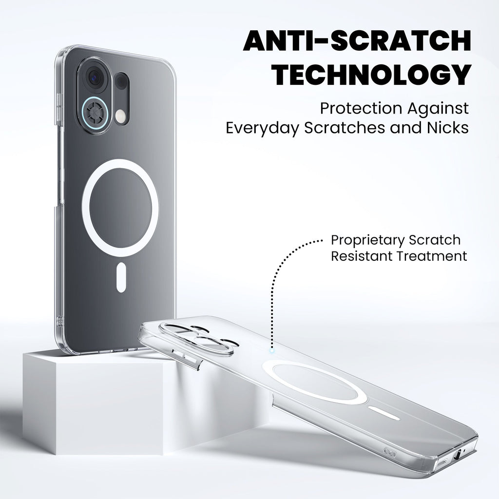 Anti-Yellow Magsafe Clear Case Oppo Reno Series