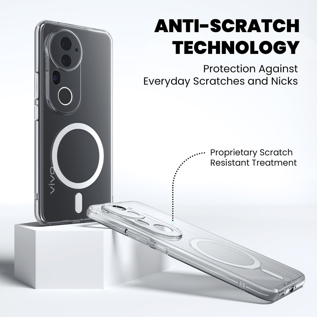 Anti-Yellow Magsafe Clear Case - Vivo T4 Ultra