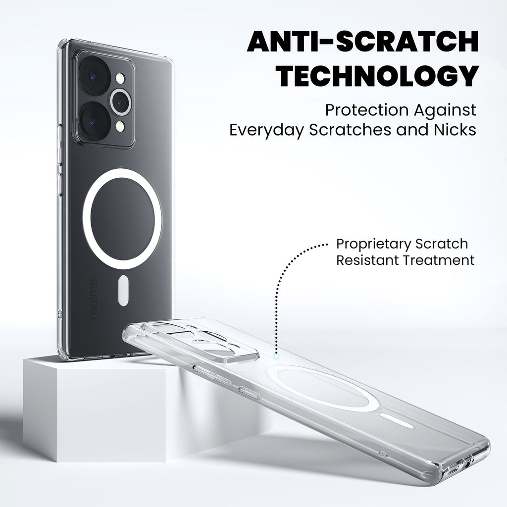 Anti-Yellow Magsafe Clear Case - Realme GT 7 Pro