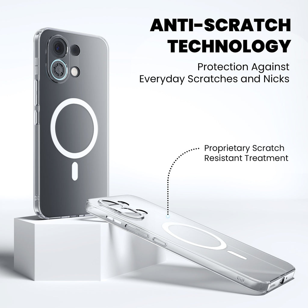 Anti-Yellow Magsafe Clear Case Oppo F Series