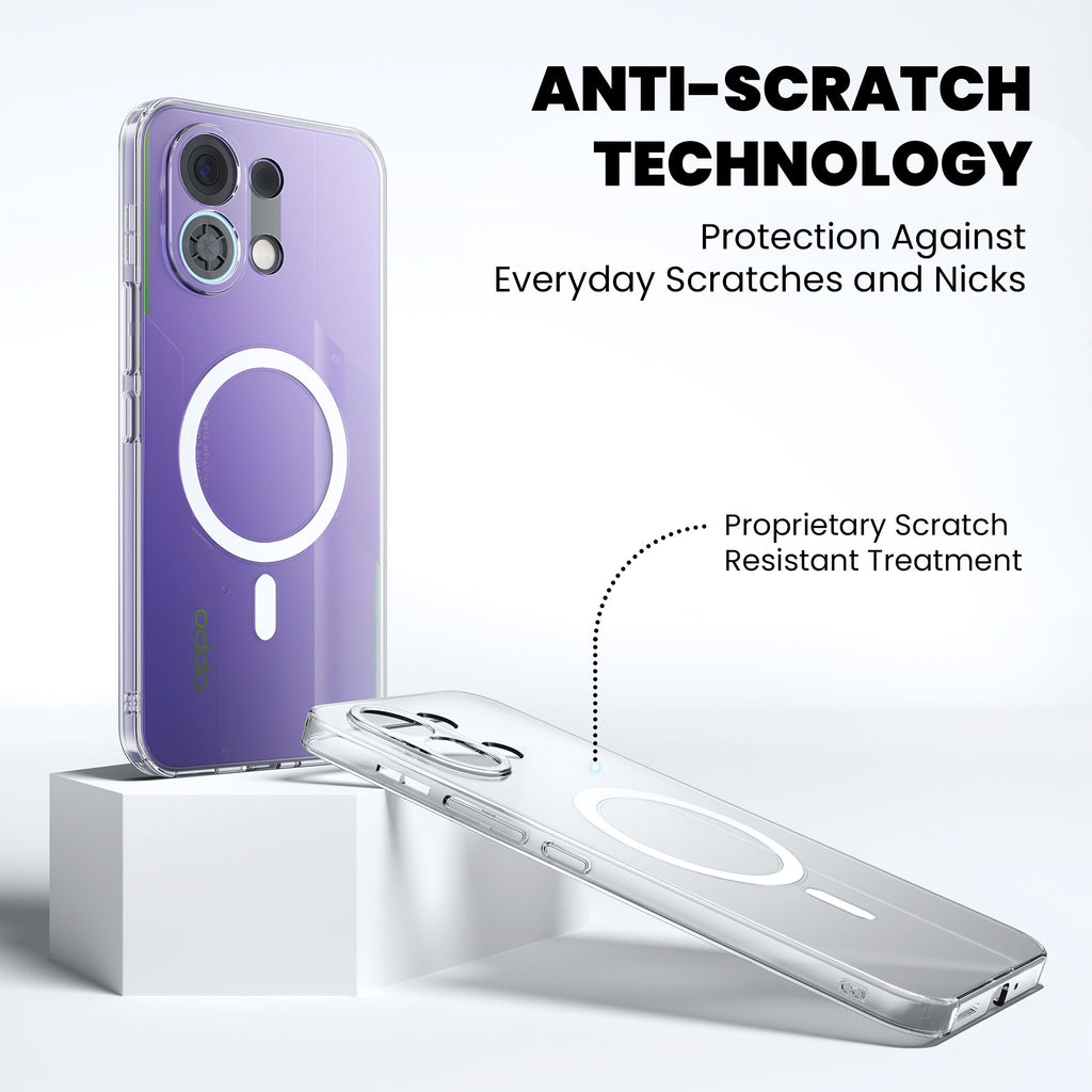 Anti-Yellow Magsafe Clear Case Oppo K Series
