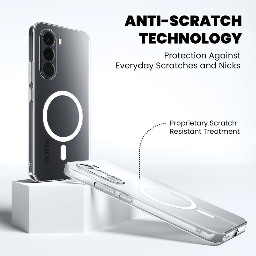 Anti-Yellow Magsafe Clear Case - Realme C67 4G