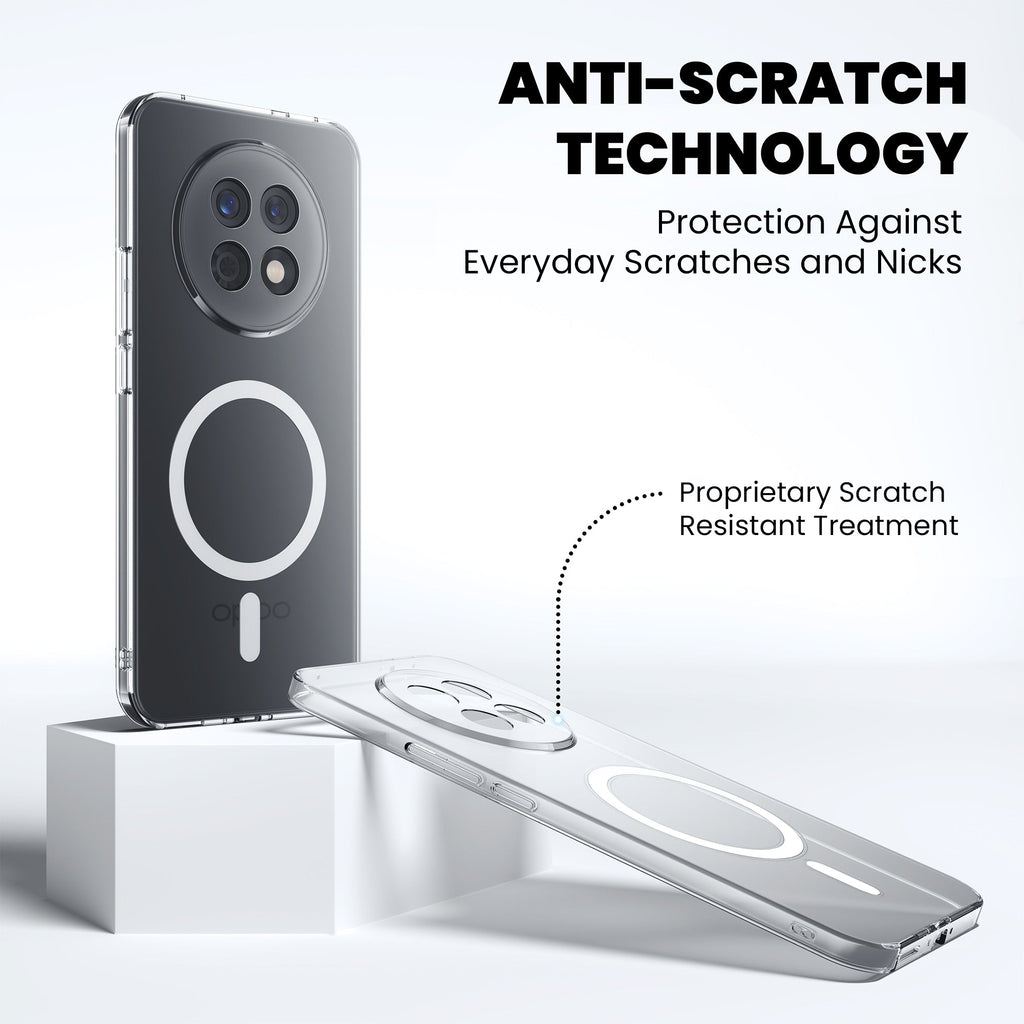 Anti-Yellow Magsafe Clear Case Oppo F Series