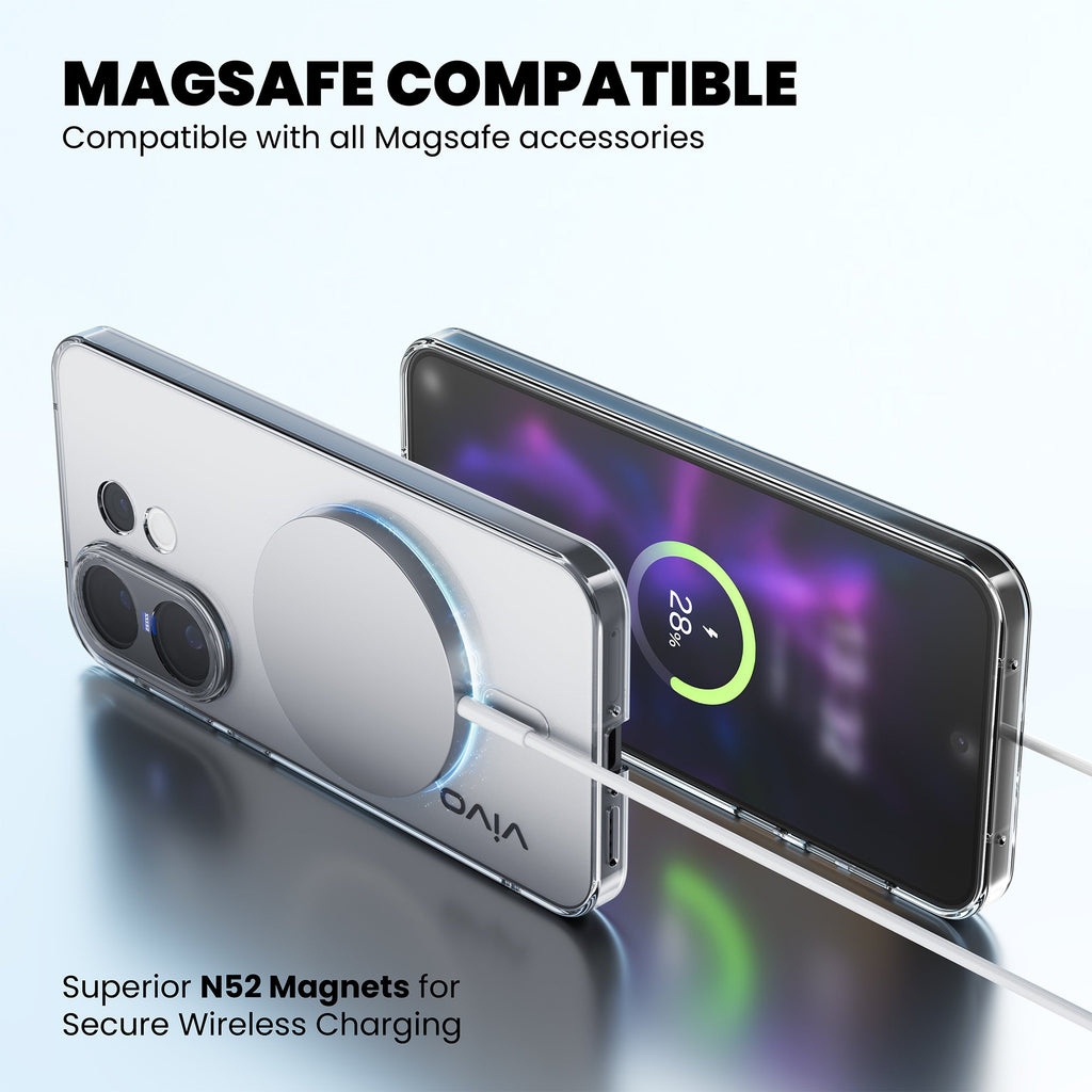Anti-Yellow Magsafe Clear Case - Vivo Y18i