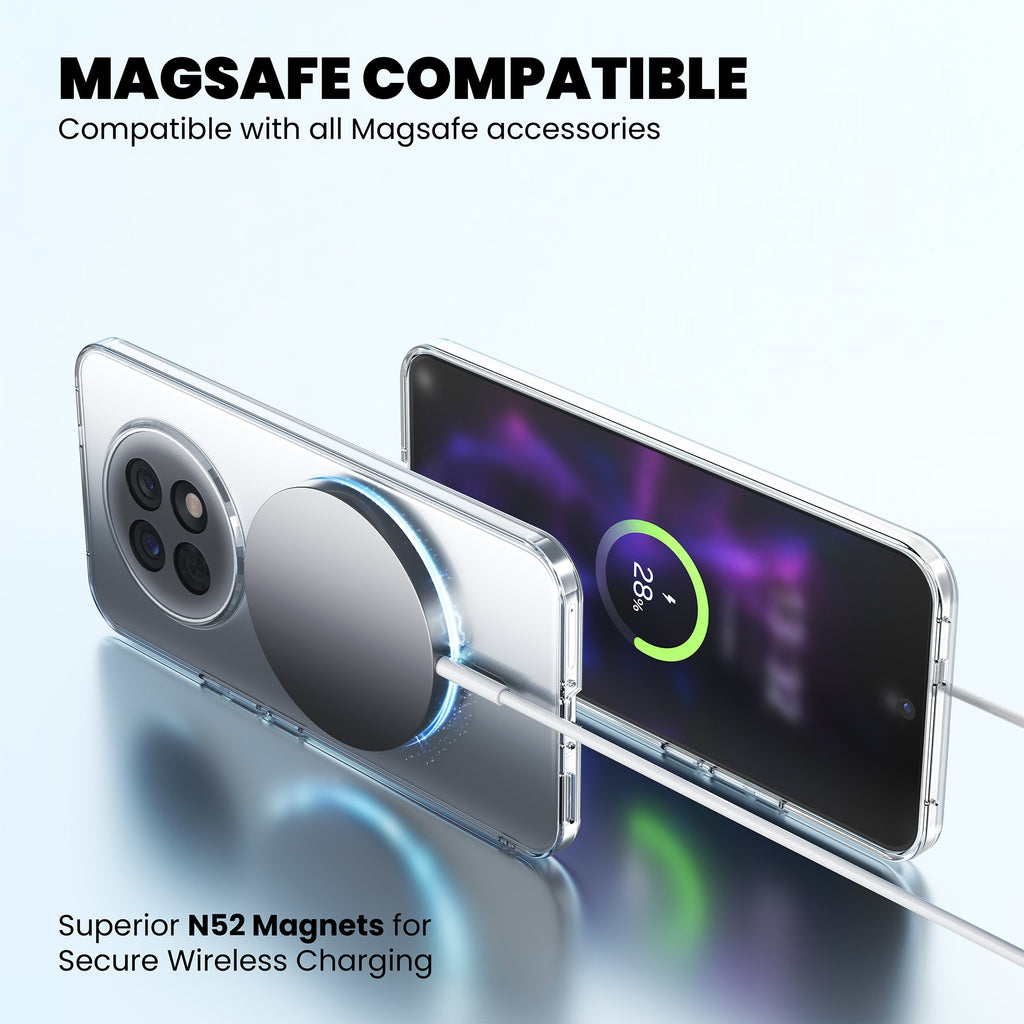 Anti-Yellow Magsafe Clear Case Oppo F Series