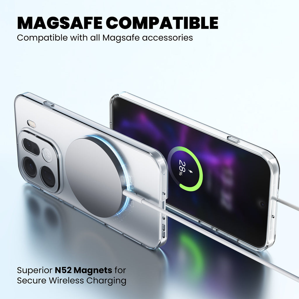 Anti-Yellow Magsafe Clear Case Oppo F Series