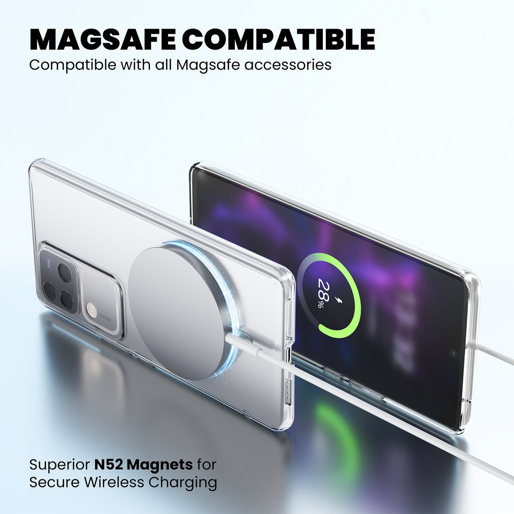 Anti-Yellow Magsafe Clear Case - Vivo Y75 4G