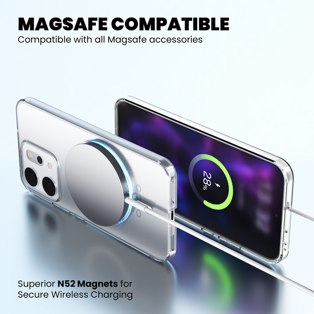 Anti-Yellow Magsafe Clear Case Oppo F Series