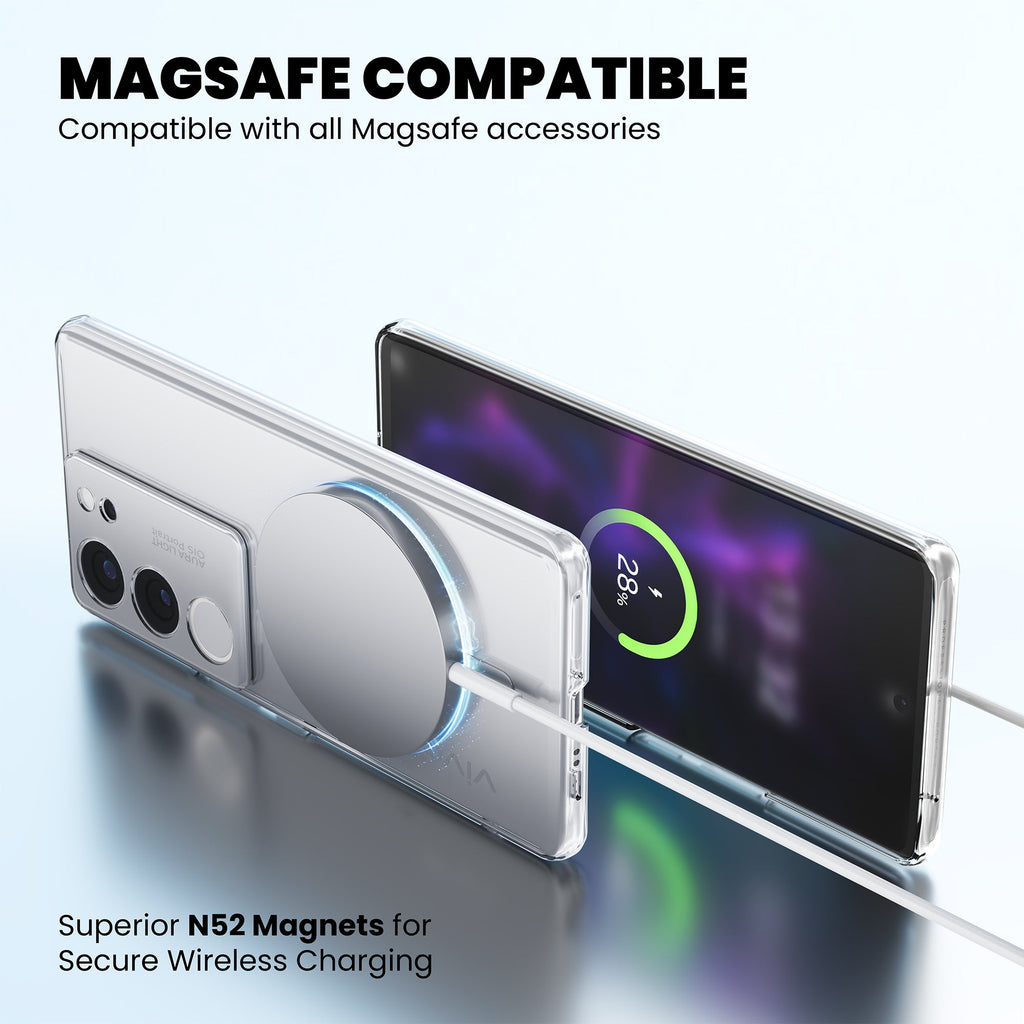 Anti-Yellow Magsafe Clear Case - Vivo T2 Pro 5G