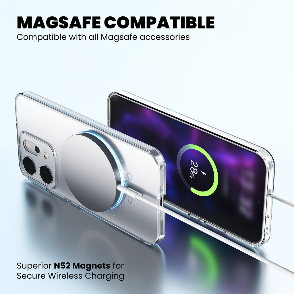 Anti-Yellow Magsafe Clear Case Oppo F Series