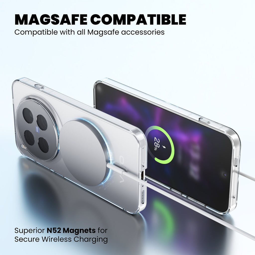 Anti-Yellow Magsafe Clear Case - Vivo T4 5G