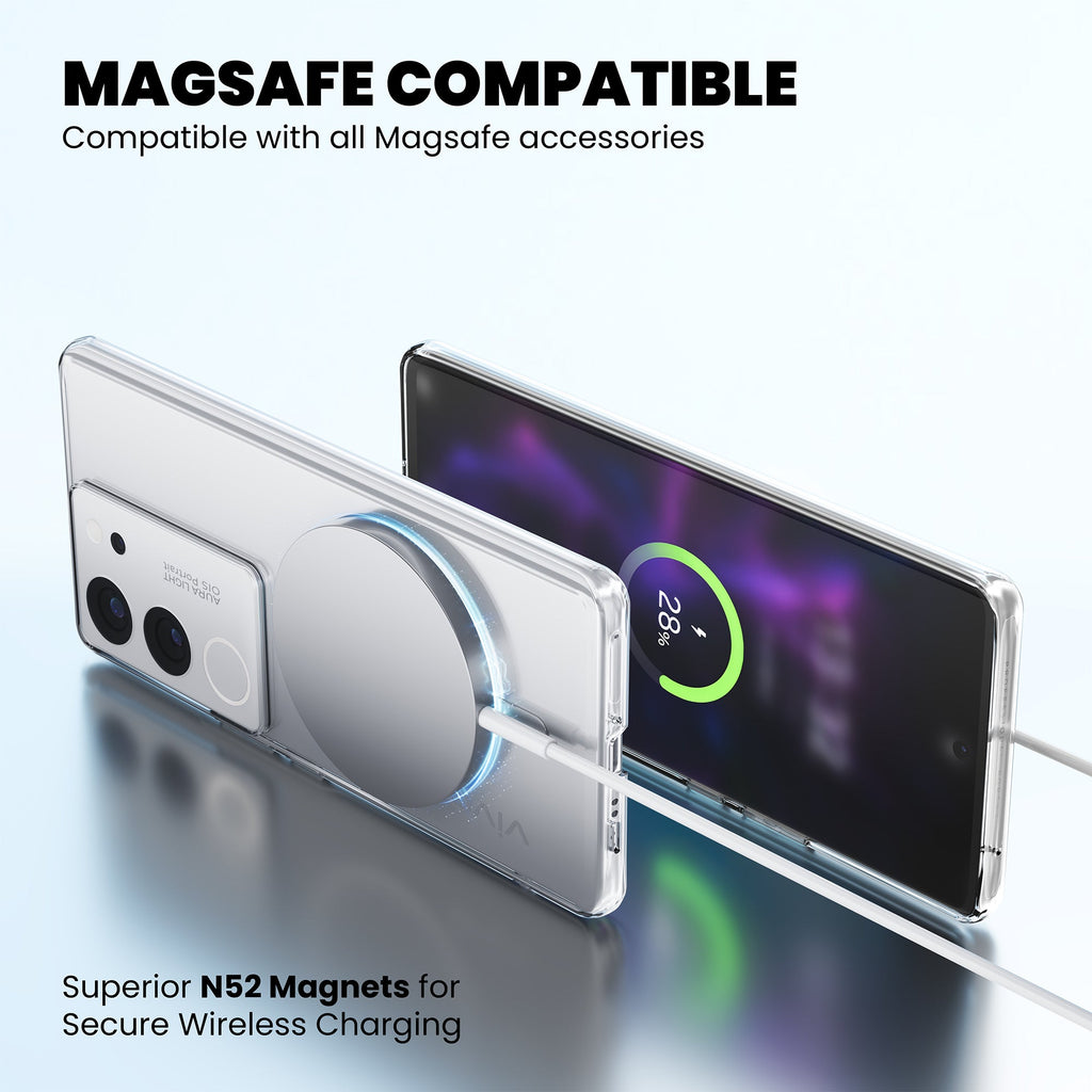 Anti-Yellow Magsafe Clear Case - Vivo Y300 5G