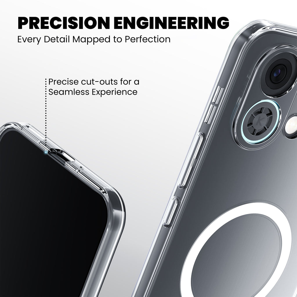 Anti-Yellow Magsafe Clear Case Oppo Reno Series