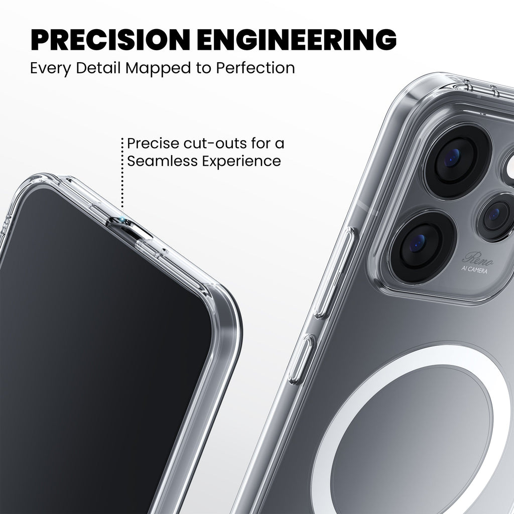 Anti-Yellow Magsafe Clear Case Oppo Reno Series